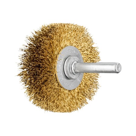 Pferd Tools Crimped Shank, Wheel Brush, .008BrssWre, 2 82953